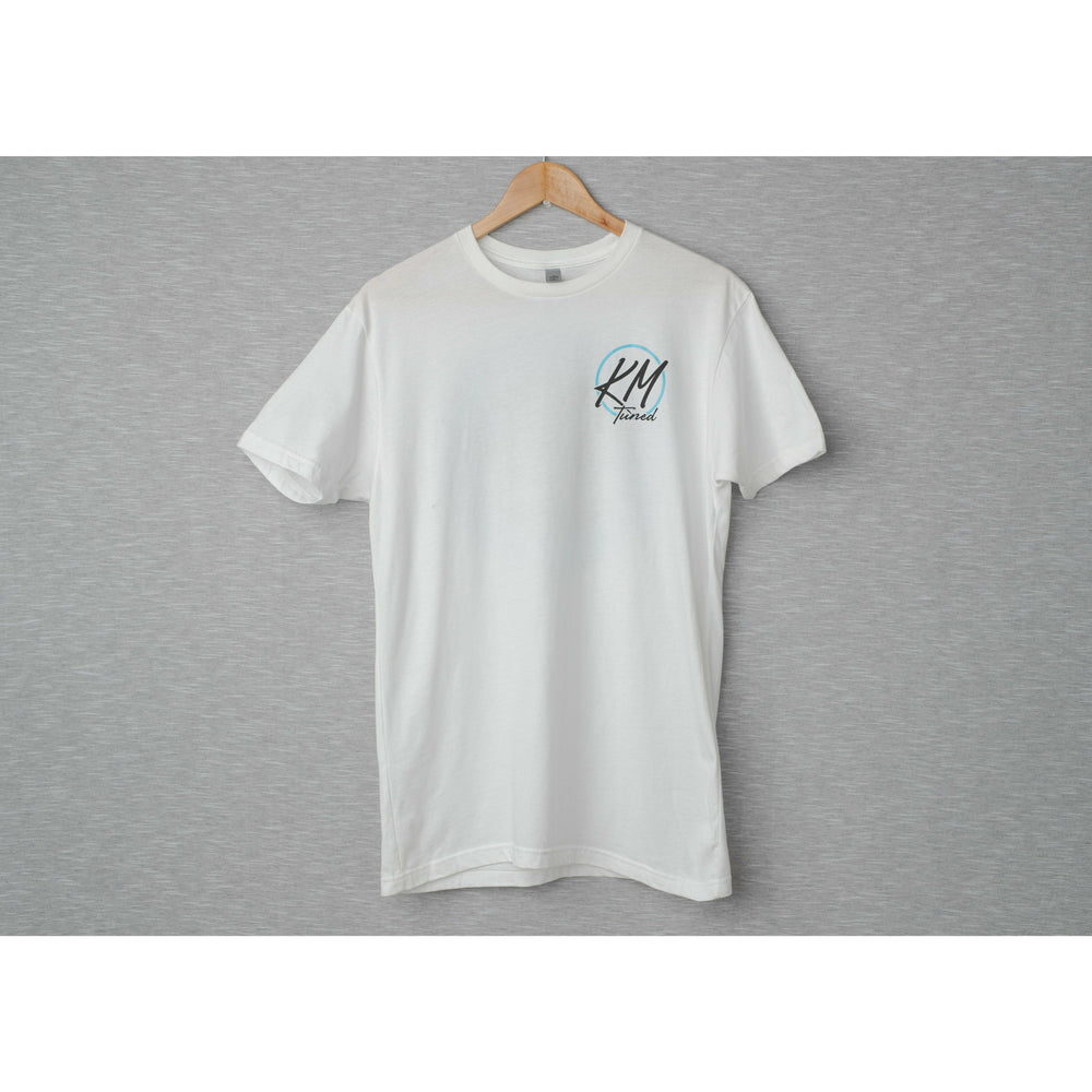
                  
                    White KM Tuned T-Shirt
                  
                