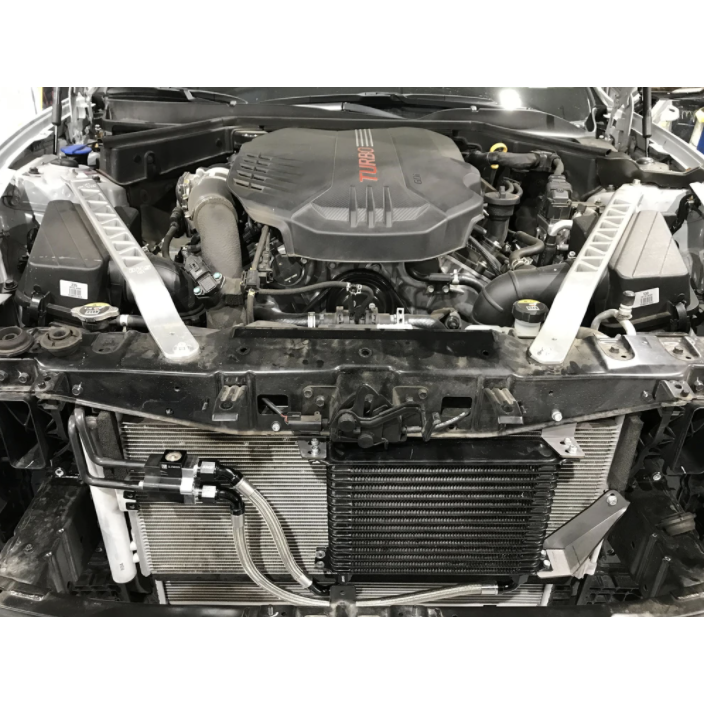 
                  
                    2018+ Kia Stinger 3.3T Burger Motorsports Transmission Oil Cooler
                  
                