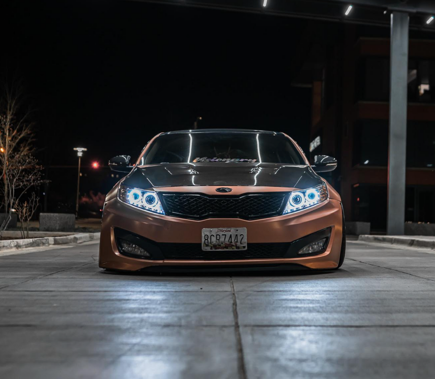 2011 2013 Kia Optima Anzo Headlights with Halo KM Tuned